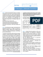 Exercicios Introducao A Biologia Metodo Cientifico