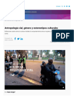 CONICET Antropologia Vial, Genero y Estereotipos Culturales