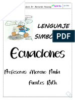 Lenguaje Simbólico-Ecuaciones