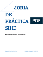 Apartados Pedidos en Cada Actividad