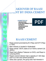 29032968 the Takeover of Raasi Cement