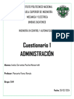 Cuestionario de Administración