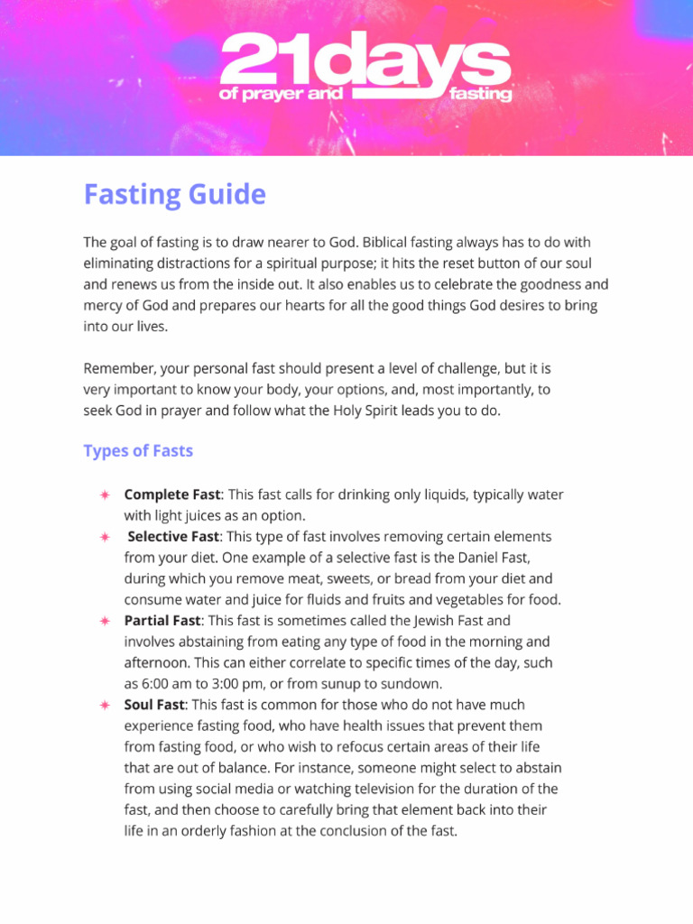 Pray21FastingGuide PDF | PDF
