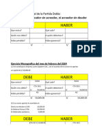 Ejercicio de Partida Doble y Ctas T 2024