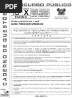 TEF - Técnico em Enfermagem - X