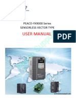Peaco Yx9000 VFD Datasheet and User Manual