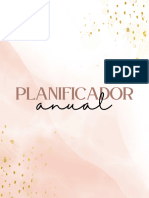 Agenda Planificador Anual Minimalista Rosa