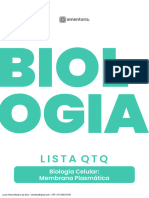 QTQ - Biologia Celular Membrana Plasmática