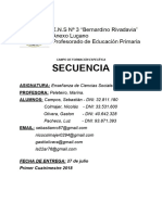 Secuencia 6° Ley 1420 MAE - Escuela Primaria