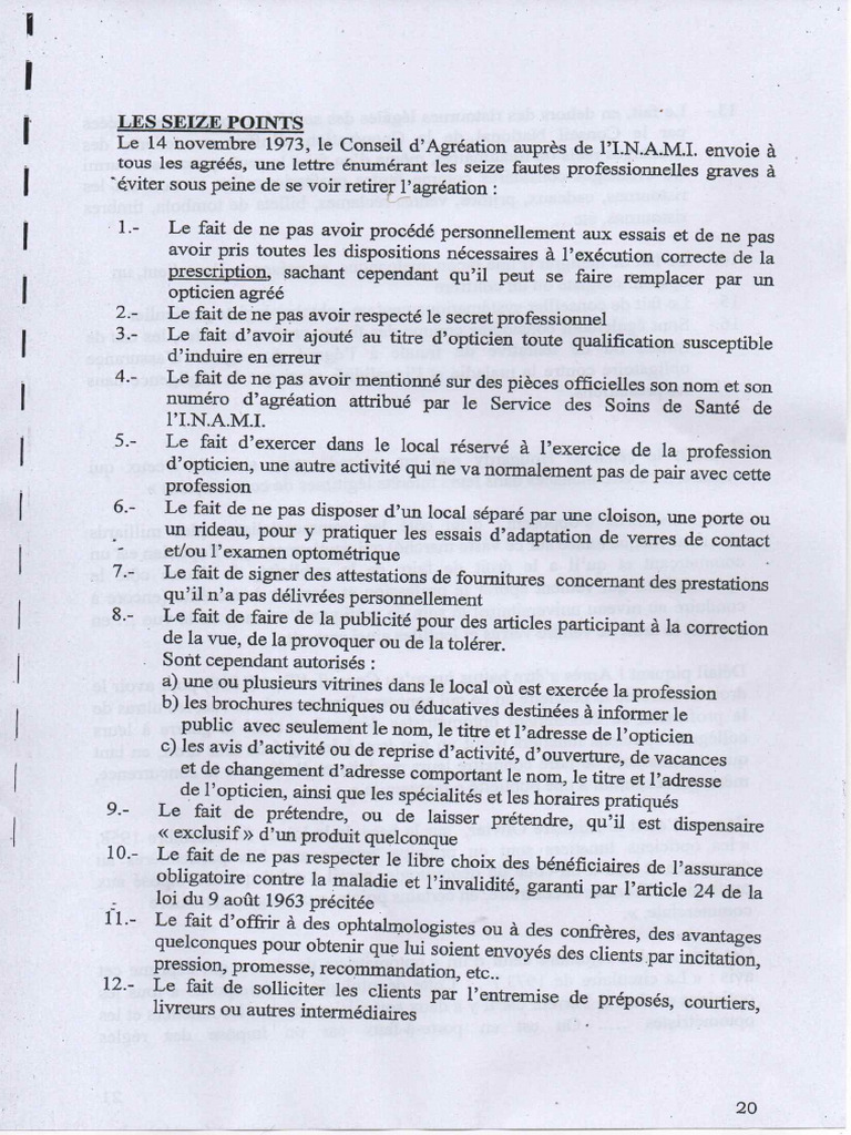 Les 16 Points + Déontologie | PDF