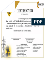 Certificado NR-10