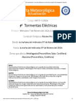 Alerta AA11!1!2024 (Actualización) - Tormentas Eléctricas en Zonas de Las Regiones de Antofagasta y Atacama