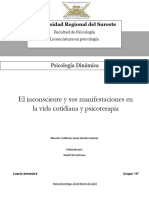 Ensayo, David Cid, El Inconsciente y Sus Manifestaciones en La Vida Cotidiana y Psicoterapia