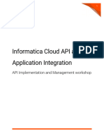 Informatica Cloud API and App Integration - API Implementation and Management Workshop