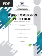 Work Immersion Portfolio Based On Deped-2