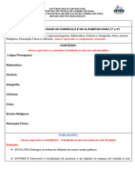 Plano de Aula 1º e 2º Ano Modelo