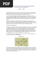 PERT CPM and Critical Path Method