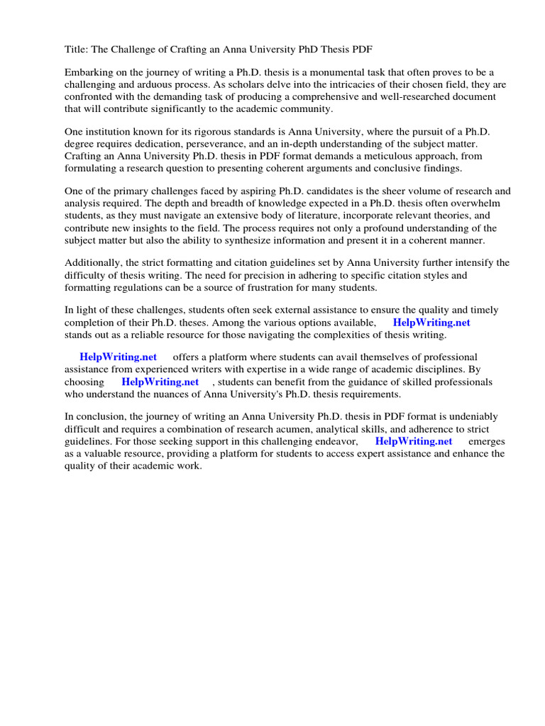 Anna university phd thesis pdf pdf