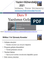 Ders 9 - Yazılımın Gelişimi