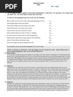 COMPLETE FIRST - Exam (Tercer Período)