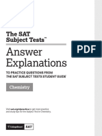 Chemistry Sat Subject Tests Answer Explanations Revised