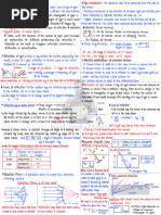 Ray Optics 1 Page Notes