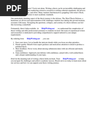 Xkcd Thesis Defense