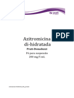 Azitromicina Di-Hidratada: Prati-Donaduzzi