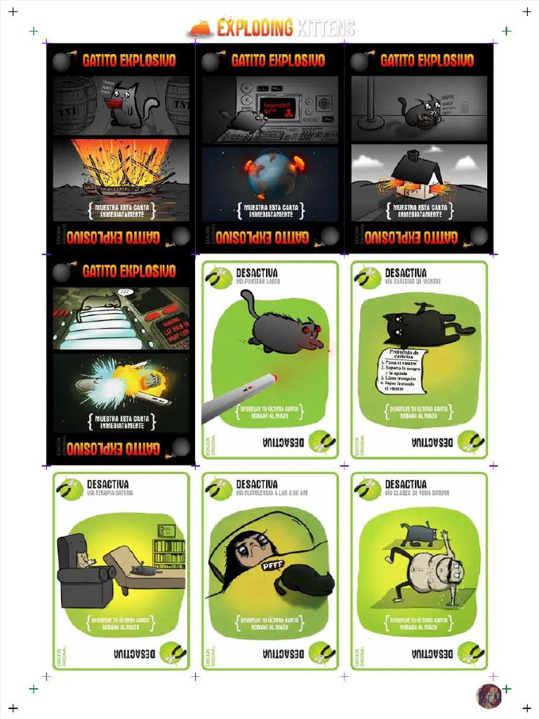 PDF Exploding Kittens v11 Es KTV - Compress | PDF