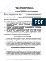 SP Formulario de Requerimento CARPE