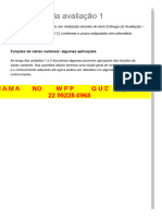 Enunciado Da Avaliação 1 - Cálculo Diferencial e Integral II (IL10015)