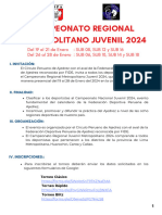 Bases Del Regional Metropolitano Juvenil 2024