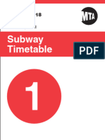 1 Train Timetable