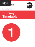 1 Train Timetable