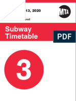 3 Train Timetable