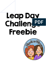 WOO Leap Day Challenge Freebie Activity W207750