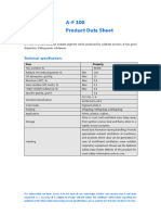 A-F 100 Product Data Sheet: Description