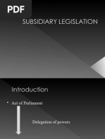 Subsidiary Legislation - e