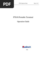 PT630 Operation Manual