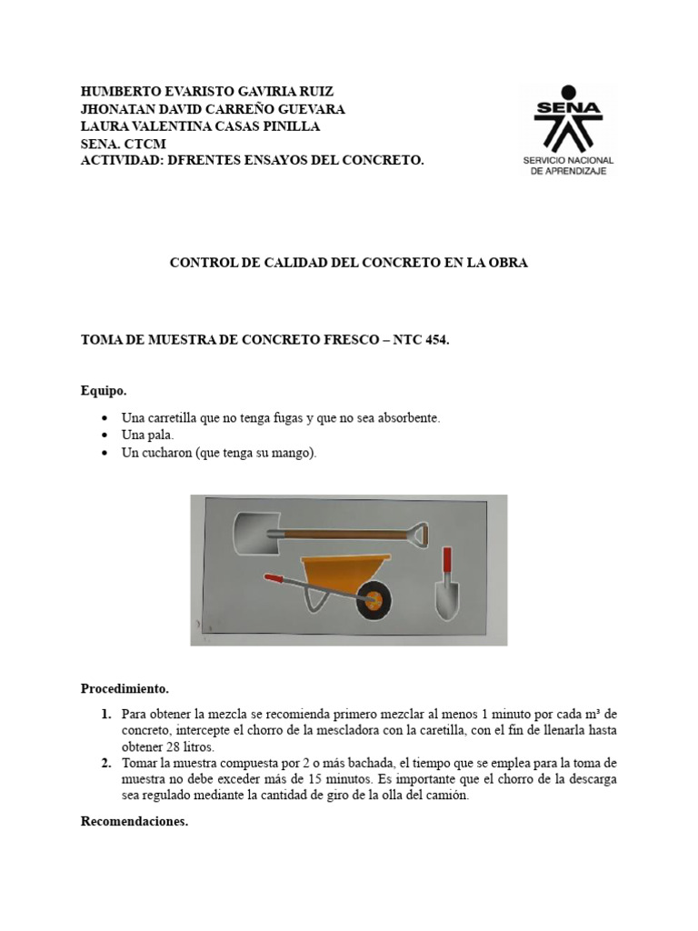 Control de Calidad del Concreto en Obra | PDF | Hormigón