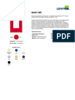 Leviton Placa para Receptaculo-Decoran Rojo - 80401-NR