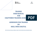 User Manual - ITI Trainee Non - Aadhaar Flow - Profile Edit Flow - Docx - S