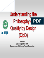 Philosophy of Quality by Design