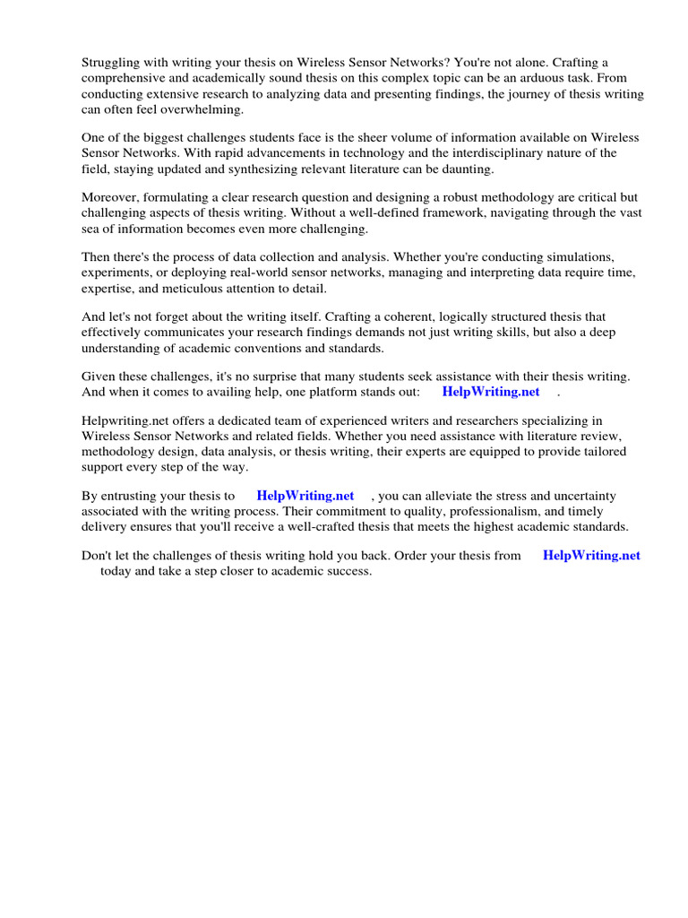 Wireless Sensor Networks Thesis Pdf Pdf Wireless Sensor Network