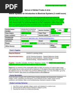 MECH 1001 Master Syllabus