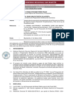 Informe Técnico #023-2024-Grsm/Grpyp/Sgpmi: Sub Gerencia de Programacion Multianual de Inversiones