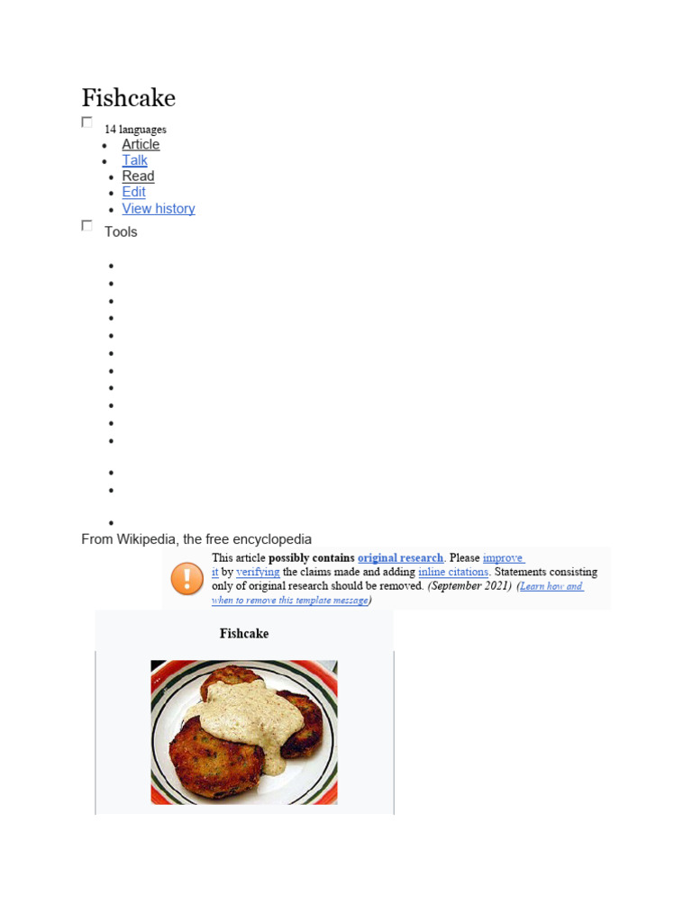 Fishcake: Global Variations and Recipes | PDF | Foods | Asian Cuisine