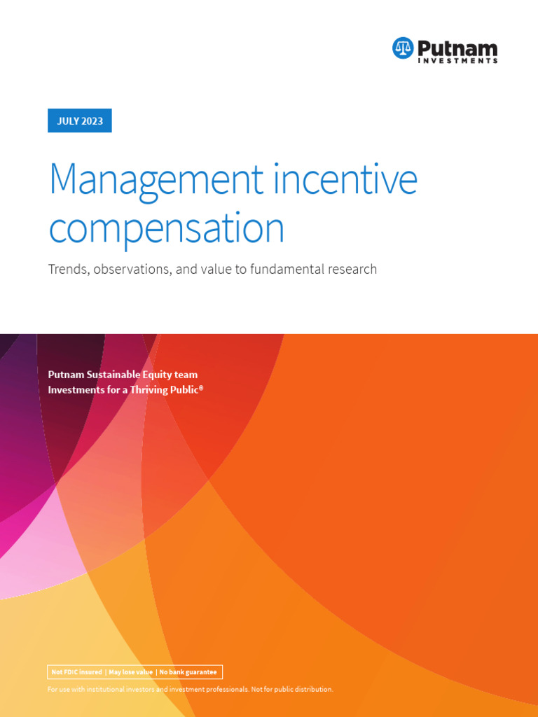 Management Incentive Compensation: Trends, Observations, and Value To ...