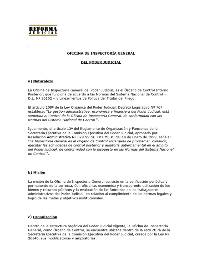 Oficina de Inspectoría General | Descargar gratis PDF | Auditoría