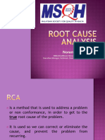 Root Cause Analysis